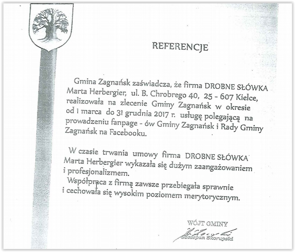 Ustawione zamówienia w gminie Zagnańsk. Robert Kaszuba dał zarobić znajomej z MZWiK 