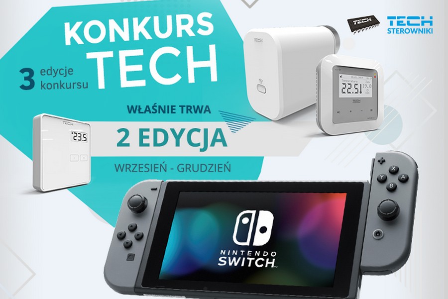Nowa edycja konkursu firmy TECH Sterowniki – walcz o konsolę Nintendo Switch