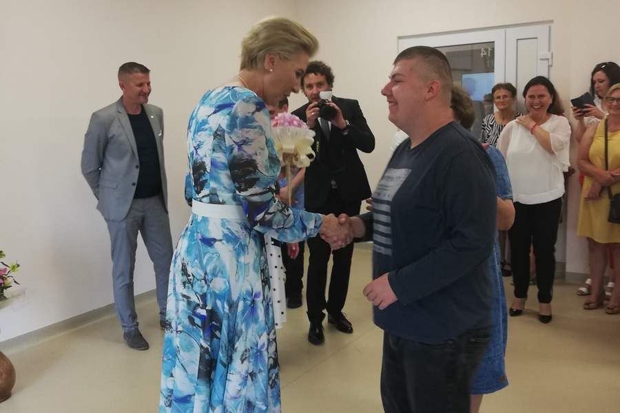  Pierwsza Dama odwiedziła Kielce. Spotkała się z niepełnosprawnymi dzieciakami  