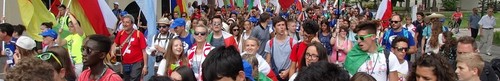 kielce wiadomości Ulicami Kielc przeszedł Marsz Narodów Światowych Dni Młodzieży
