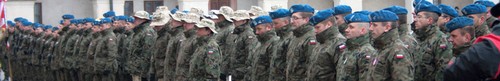 Ostatnia XIII zmiana żołnierzy CIMIC pożegnana przed wyjazdem do Afganistanu - z