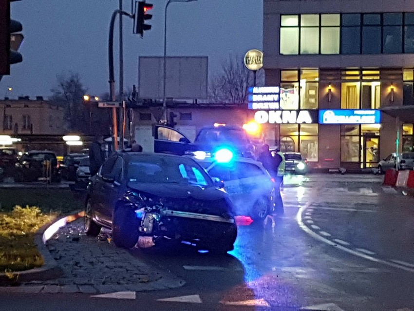 Wypadek na ulicy Czarnowskiej 22.11.2017